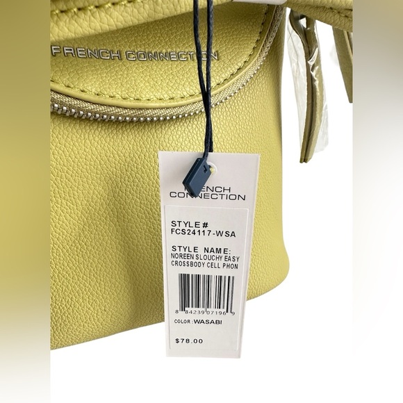 FRENCH CONNECTION Crossbody Handbag Purse Green Wasabi Women NWT $78 - Picture 9 of 14